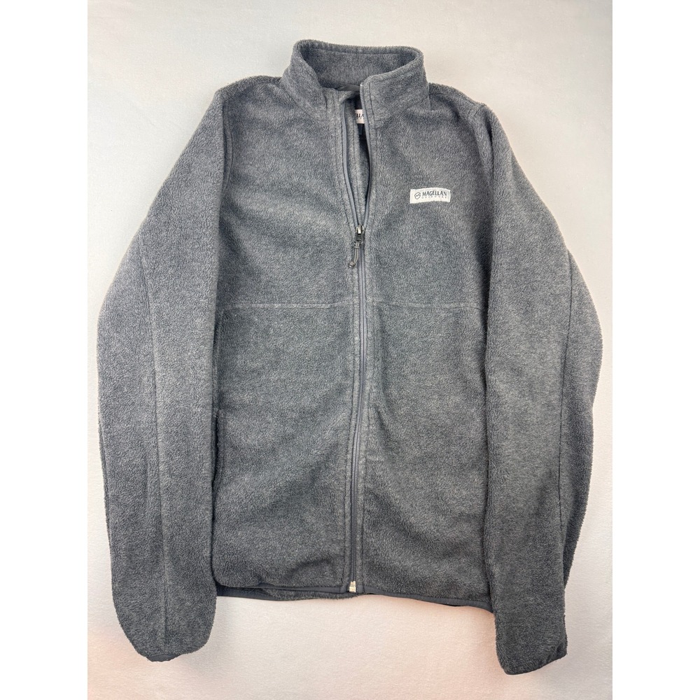 Magellan Outdoors Youth XL Gray Full Zip Fleece Jacket Kids 14-16